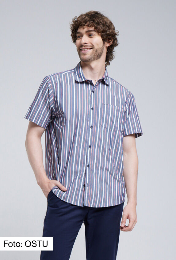 camisa de rayas para hombre